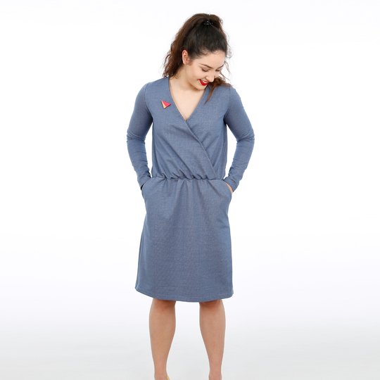 FrauVilma - Jerseykleid in Wickeloptik