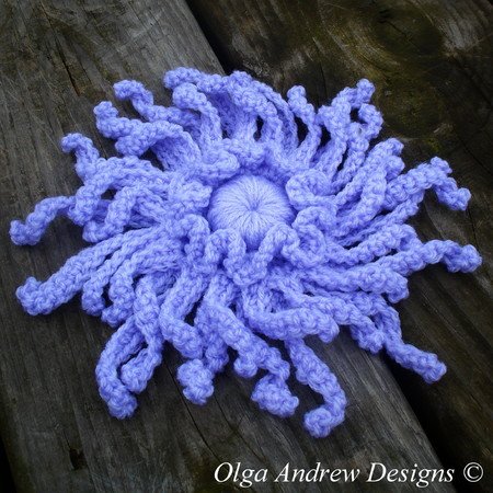 Flower Chrysanthemum crochet pattern 073