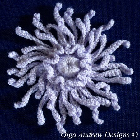 Flower Chrysanthemum crochet pattern 073