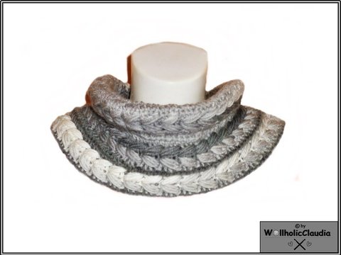 Häkelanleitung Loop im Zopfmusterlook