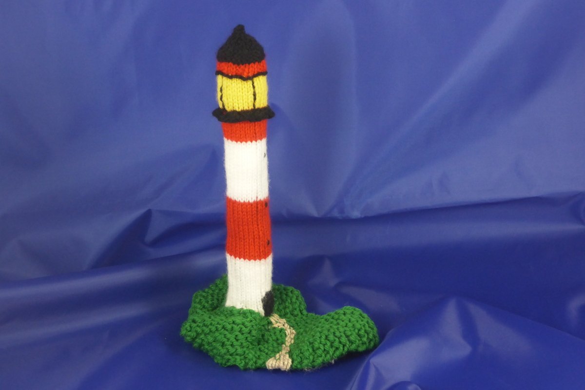 gestrickter Leuchtturm