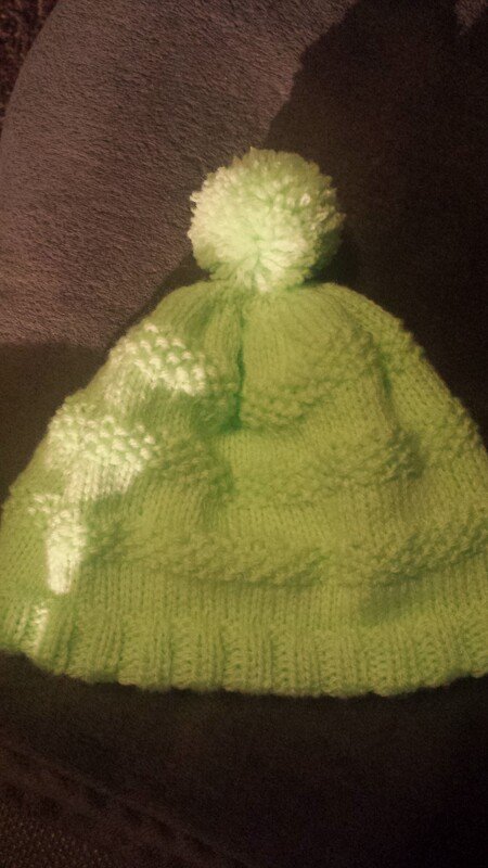 Anleitung Baby-Mützchen ca. 40 cm Kopfumfang - Bild 2