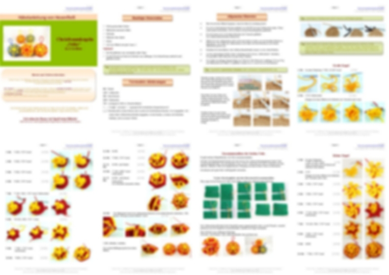 Häkelanleitung Christbaumkugeln in 2 Größen mit Schlaufen-Nelkenmuster