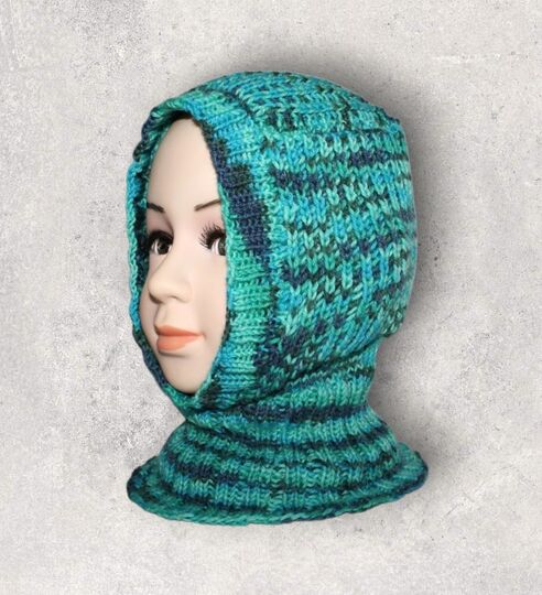 Strickanleitung Schalmütze, Schlupfmütze, ca. 4 - 8 Jahre    #117