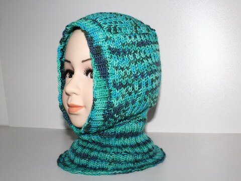 Strickanleitung Schalmütze, Schlupfmütze, ca. 4 - 8 Jahre