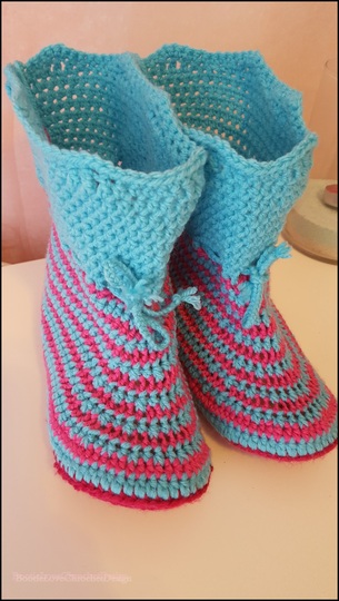 Trendy Zacken-Bootie-Stiefel-Hausschuhe-Gr.35 bis 42 