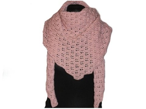 Strickanleitung Dreieckstuch Gepimara Lochmuster