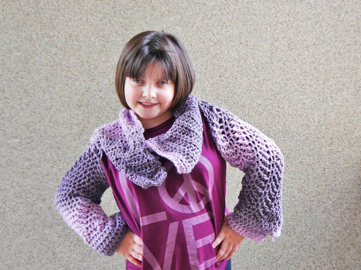 Ärmelschal Flow - kuschelig - Häkelanleitung für Anfänger