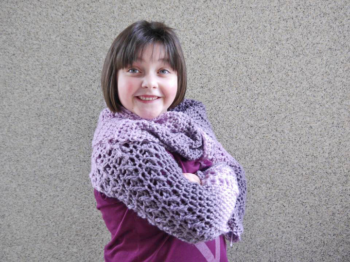 Ärmelschal Flow - kuschelig - Häkelanleitung für Anfänger
