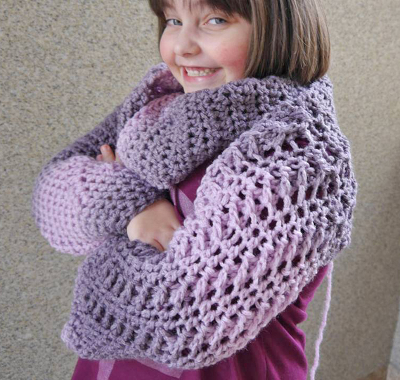 Ärmelschal Flow - kuschelig - Häkelanleitung für Anfänger