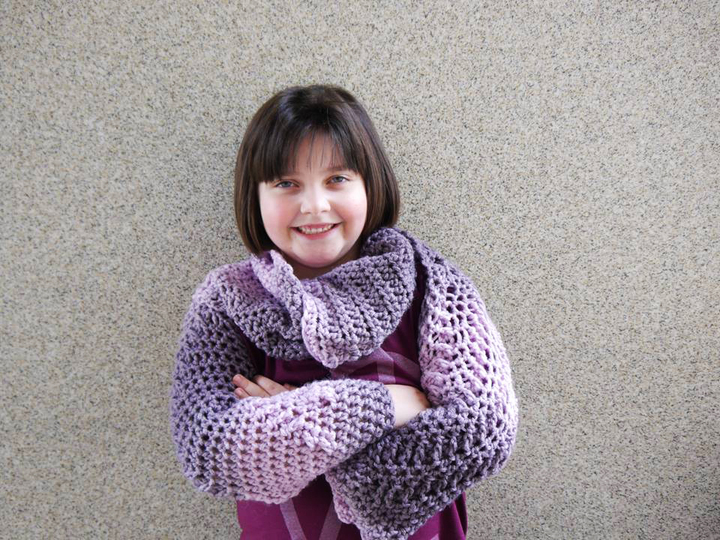 Ärmelschal Flow - kuschelig - Häkelanleitung für Anfänger