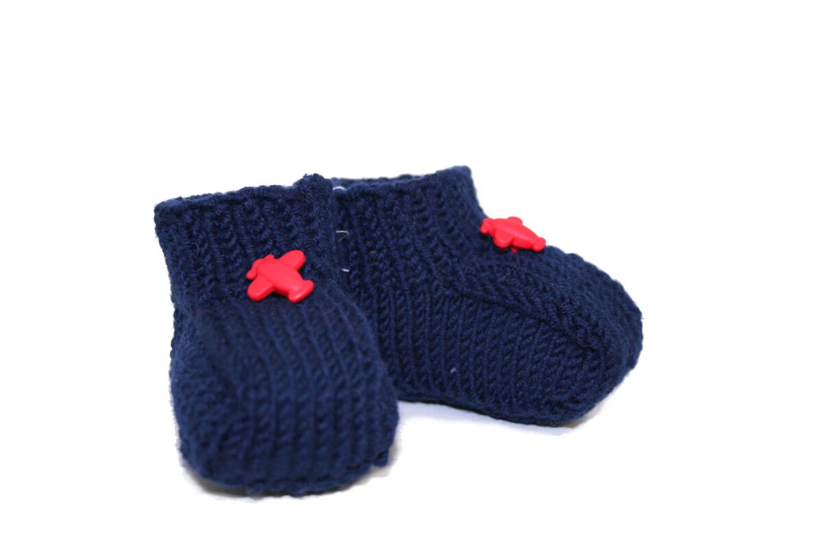 Strickanleitung für einfache Babyschuhe