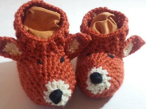 Easy! Babyschuhe "Schlauer Fuchs", Häkelanleitung 