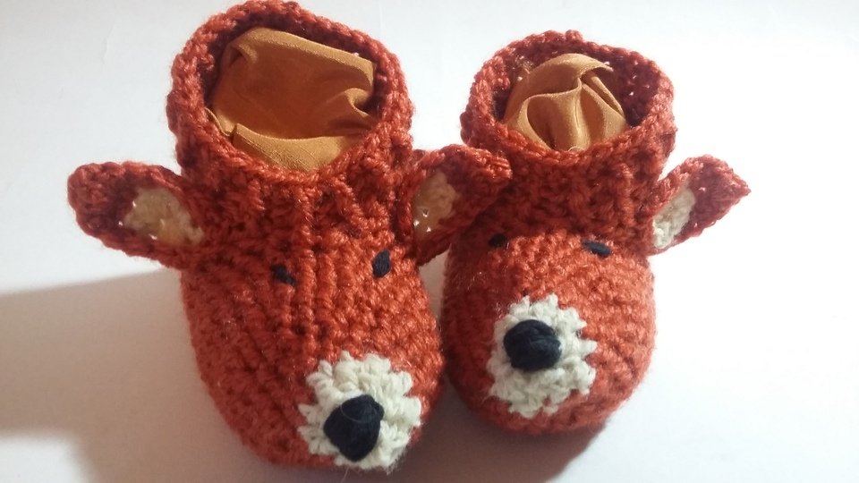 Easy! Babyschuhe "Schlauer Fuchs", Häkelanleitung 