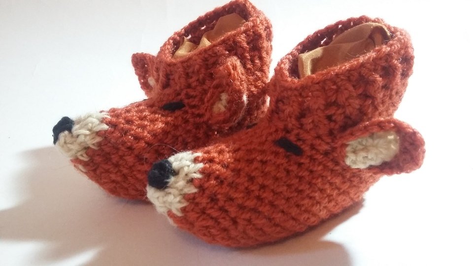 Easy! Babyschuhe "Schlauer Fuchs", Häkelanleitung 