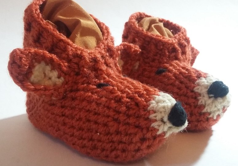 Easy! Babyschuhe "Schlauer Fuchs", Häkelanleitung 