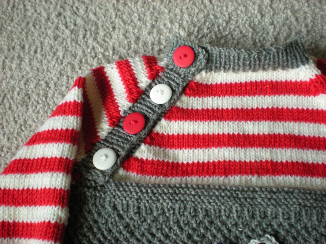 Strickanleitung Pullover in 4 Größen - Feuerwehr - Bild 3