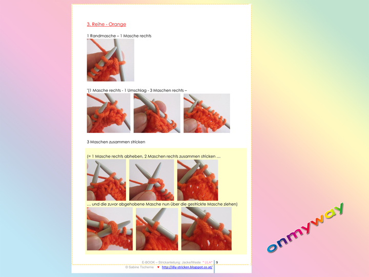 Mädchenweste stricken, Mädchenjacke mit Blumen & Herz (3 Größen: 92 - 122)