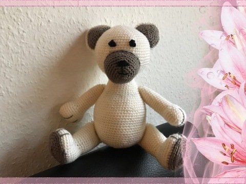 Häkelanleitung für Teddy Toby - Amigurumi