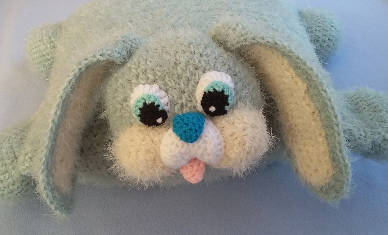 Häkelanleitung Kissen, Knuffi das Kuschelkissen