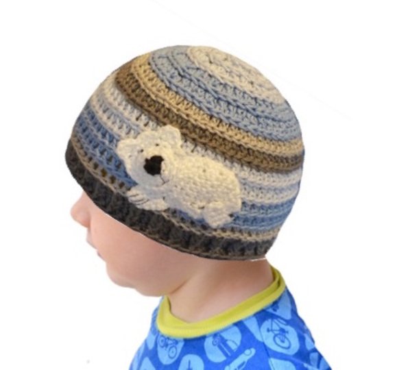 Häkelanleitung: "Rippenmütze 1" 0-12 Monate