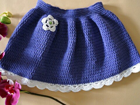 Häkelanleitung Mädchenrock in allen Größen