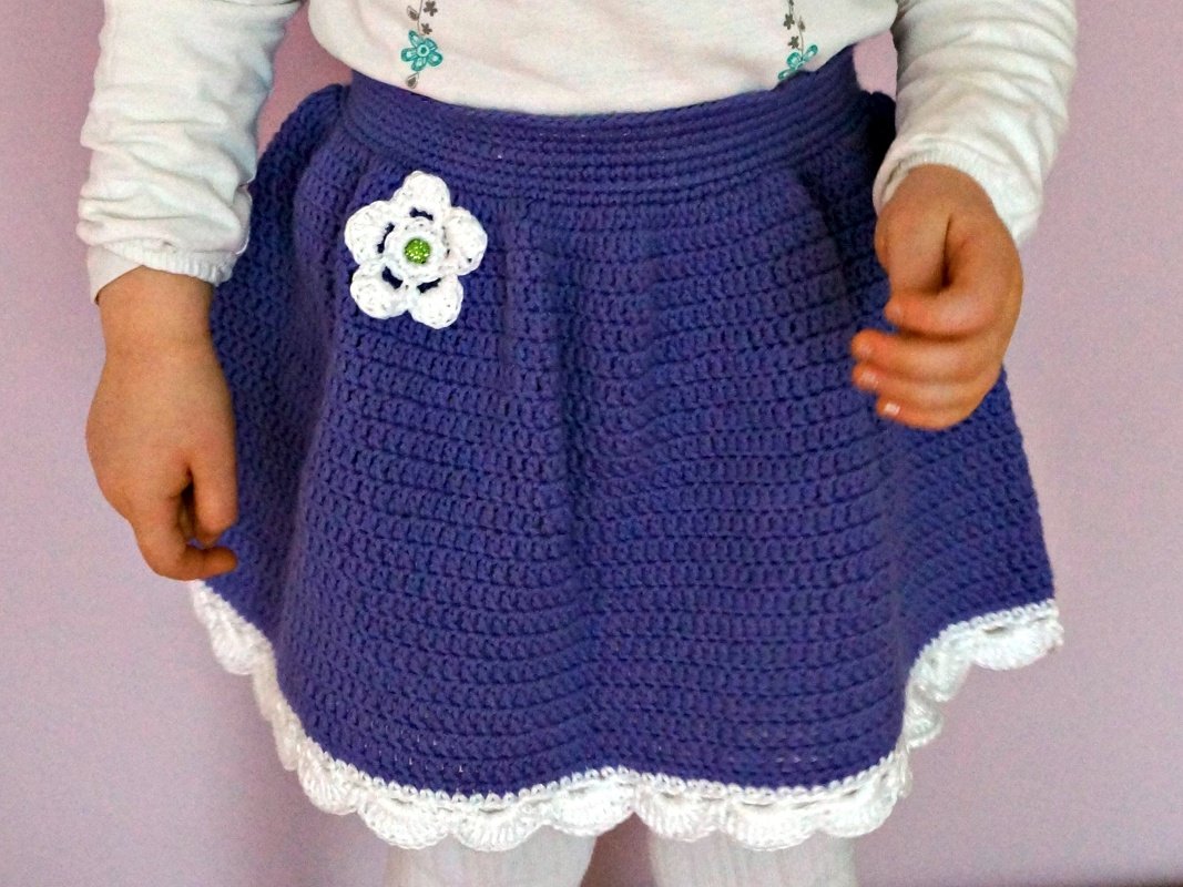 Häkelanleitung Mädchenrock in allen Größen