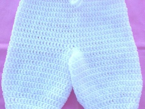 Häkelanleitung Babyhose " Wolke" mit Zwickel für Babies von 0-3 Monate