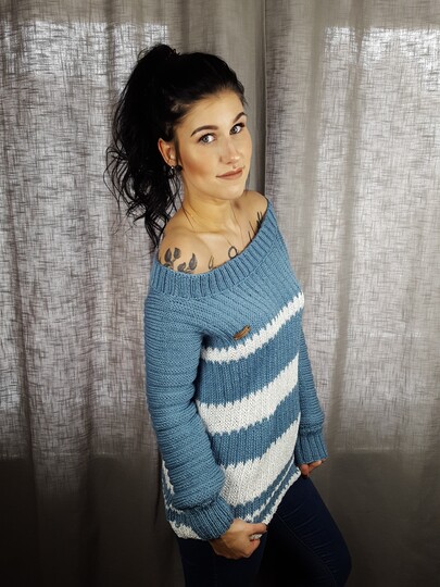 57 Strickanleitung Pullover Mandy