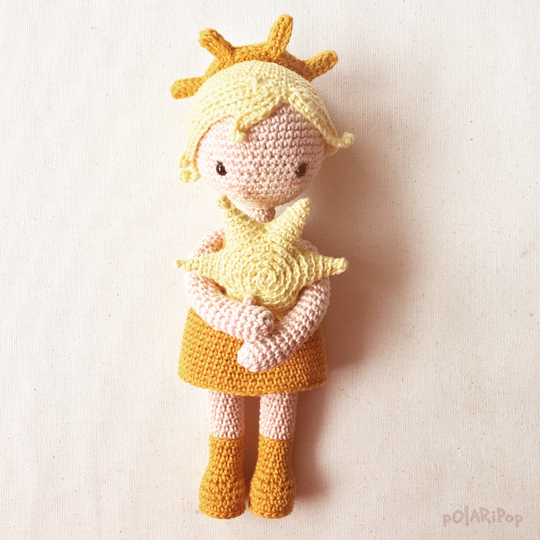 Estrella • Amigurumi Puppe Engel • Häkelanleitung by Polaripop