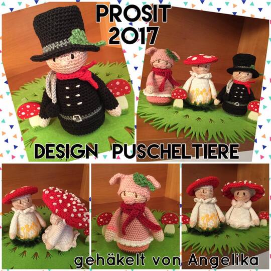 Häkelanleitungen Glücksbringer by Puscheltiere