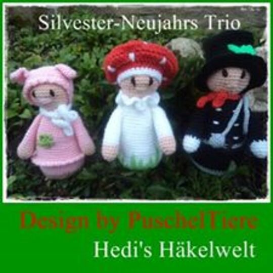 Häkelanleitungen Glücksbringer by Puscheltiere