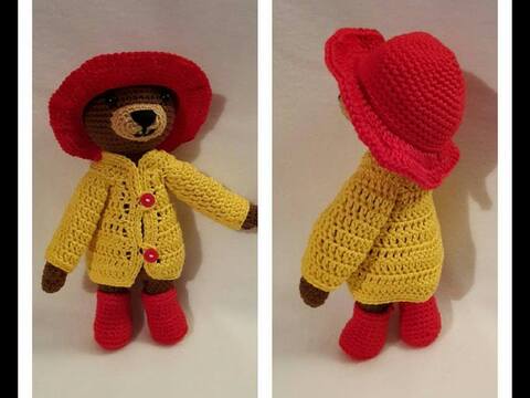 Knuffel Held " Bär Puhbärt " - Häkelanleitung