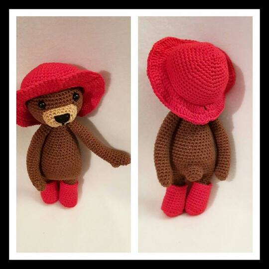 Knuffel Held " Bär Puhbärt " - Häkelanleitung