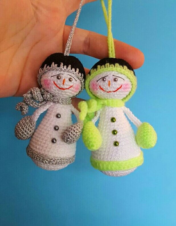 Anleitung Amigurumi Schnee Männchen 10 cm Groß - Bild 3