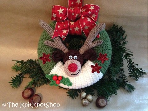 Häkelanleitung Türkranz Rudolph