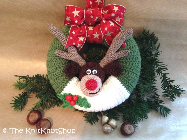 Häkelanleitung Türkranz Rudolph