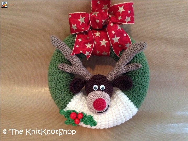 Häkelanleitung Türkranz Rudolph