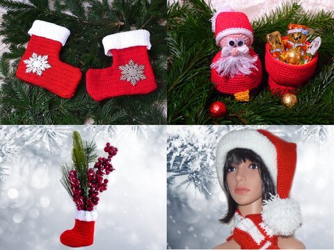 Sparpack - Häkelanleitungen zur Weihnachtszeit