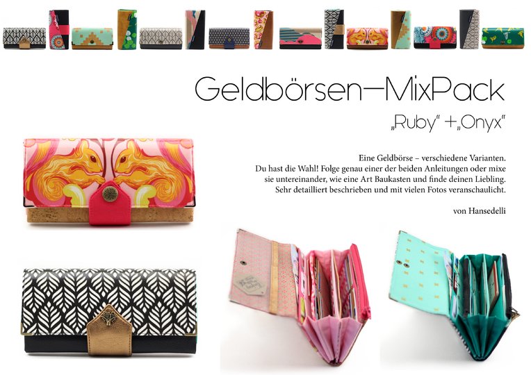 Ebook Geldbörsen MixPack Geldbeutel nähen