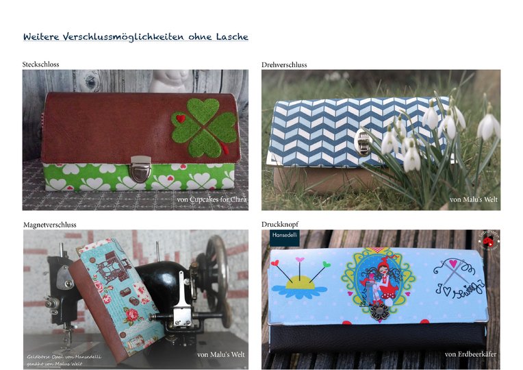 Ebook Geldbörsen MixPack Geldbeutel nähen