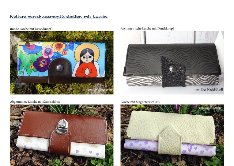 Ebook Geldbörsen MixPack Geldbeutel nähen