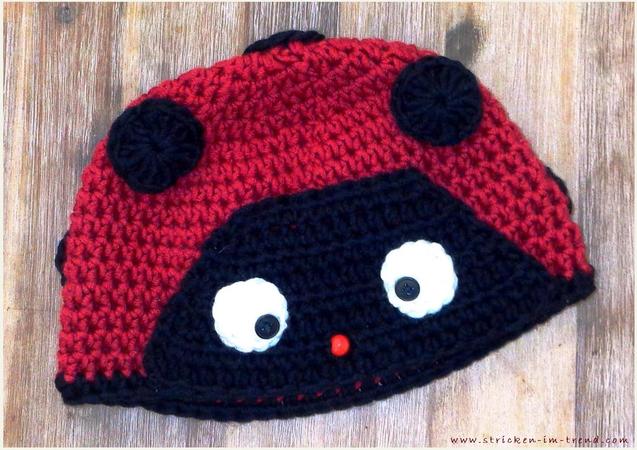 a bonnet for *Marienkäfer Pattern cildren\'s Cap Annika* Crochet |