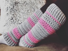 Häkelanleitung Beinstulpen "Bella"