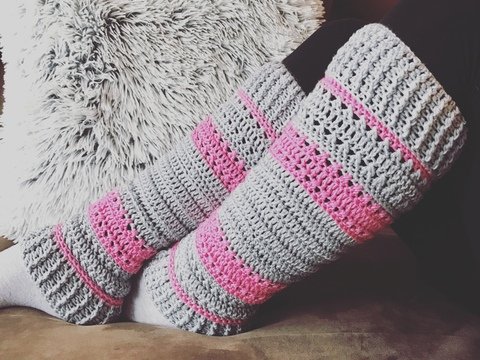 Häkelanleitung Beinstulpen "Bella"