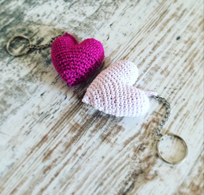Schlüsselanhänger "Zwei Herzen"