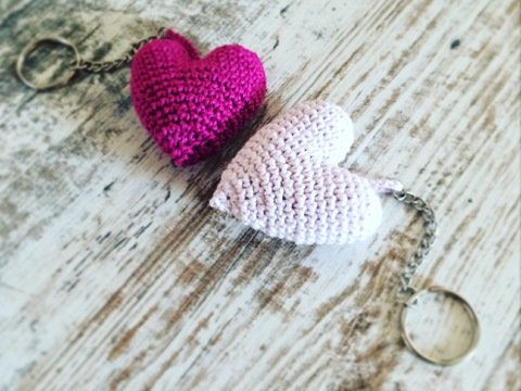 Schlüsselanhänger "Zwei Herzen"