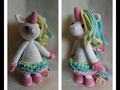 Knuffel Held " Einhorn Candy "- Häkelanleitung