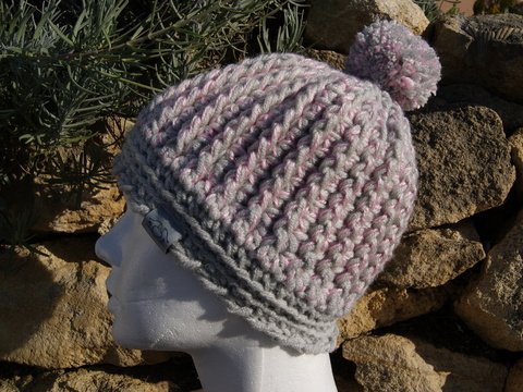 Häkel-Mütze Strickoptik (inkl. Größentabelle)