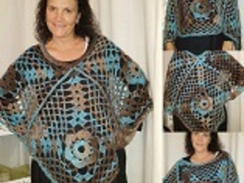 Häkelanleitung Poncho Quickly * Anleitung für alle Größen*